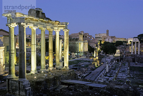 Saturn-Tempel  Forum Romanum  Rom  Latium  Italien