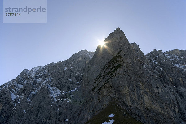 Dreizinkenspitze (von Hohljoch aus gesehen) Karwendel-Gebirge  Tirol  Österreich  Europa
