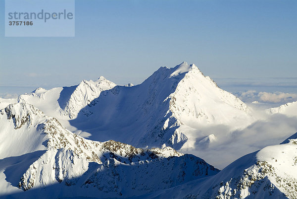 Großer Ramolkogel vom Brunnenkogel aus  Ötztaler Alpen  Tirol  Österreich  Europa