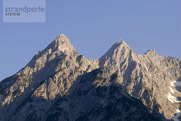 Huderbankspitze  Kaiserkopf  Hochglück Karwendelgebirge  Tirol  Österreich  Europa