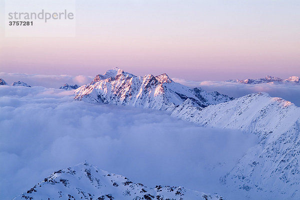 Hohe Geige (vom Brunnenkogel aus) Ötztaler Alpen  Tirol  Österreich  Europa