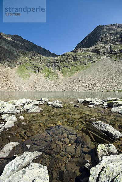Seekarsee oberhalb von Gh. Fiegl  Windachtal  Ötztaler Alpen  Tirol  Österreich  Europa