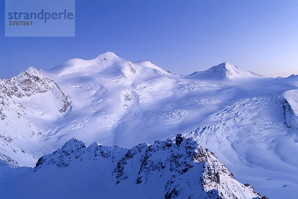 Wildspitze  vom Brunnenkogel  Pitztaler Gletscher aus gesehen  Ötztaler Alpen  Tirol  Österreich  Europa