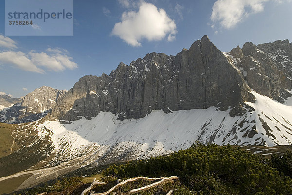 Laliderer Wände  von Ladiz-Köpfl aus gesehen  Karwendelgebirge  Tirol  Österreich  Europa