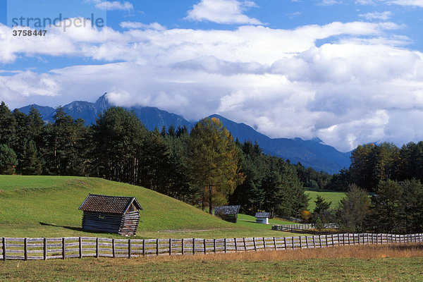 Kulturlandschaft  Mieminger Plateau  Tirol  Österreich  Europa