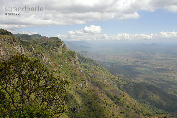 Blick vom Irente Viewpoint  Usambara Berge  Tansania  Afrika