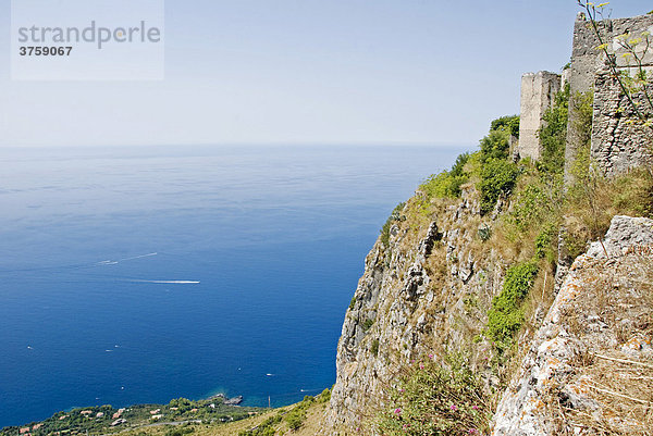 Meeresblick bei Maratea  Basilikata  Süditalien  Italien