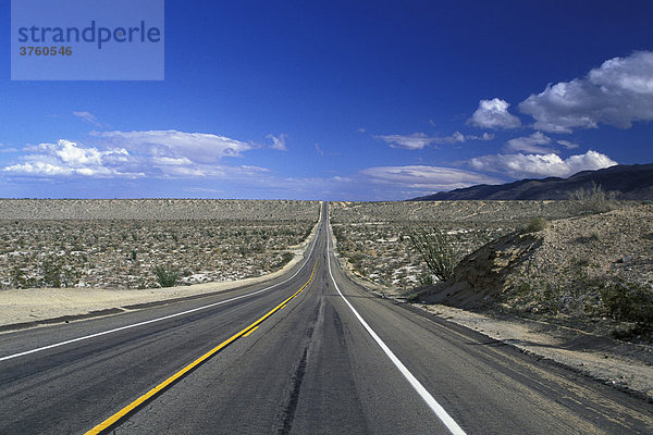 Straße  Anza-Borego Desert State Park  California  USA