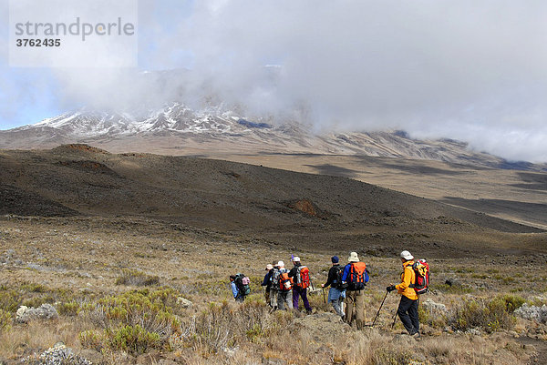Trekkinggruppe Kikelewa Route Kilimandscharo Tansania