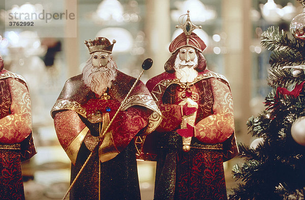 Die Heiligen Drei Könige  Figurengruppe  Weihnachtsbaum
