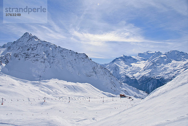 Skigebiet 4 Vallees  Wallis  Schweiz