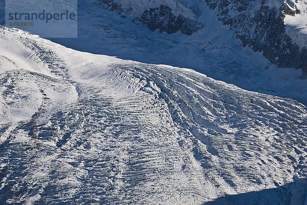 Grenzgletscher vom Gornergrat  Zermatt  Wallis  Schweiz