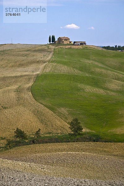 Landhaus Nahe Pienza Val d'Orcia Crete Toskana Italien