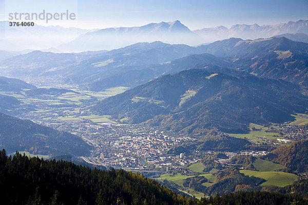 Blick übers Murtal Steiermark Österreich