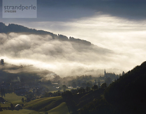 Blick über Gröbming  Steiermark  Österreich