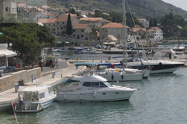 Harbour of Bol  Brac  Croatia