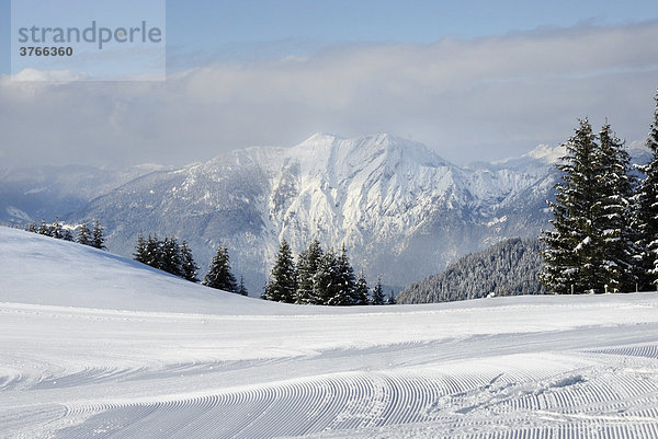 Frisch verschneite Winterlandschaft in den Kitzbühler Alpen  Wildschönau Österreich