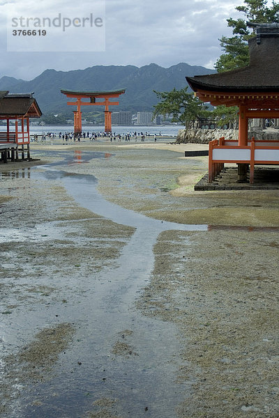 Tori Itsukushima Shrine Miyajima Hiroshima Japan