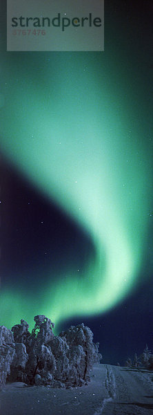 Lappland  Nordlicht  Nacht