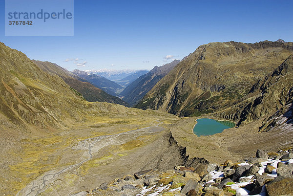 Gletschersee Blaue Lacke  Stubaital  Tirol  Österreich