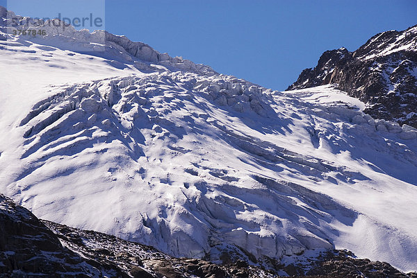 Gletscher Sulzenauferner im Stubaital  Tirol  Österreich