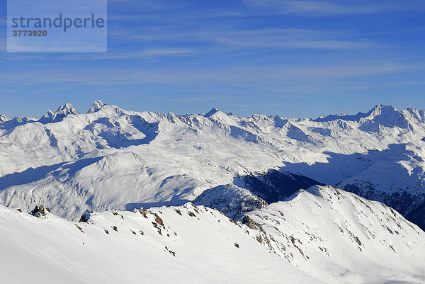 Blick auf die Livignoalpen - Schweiz  Europa.