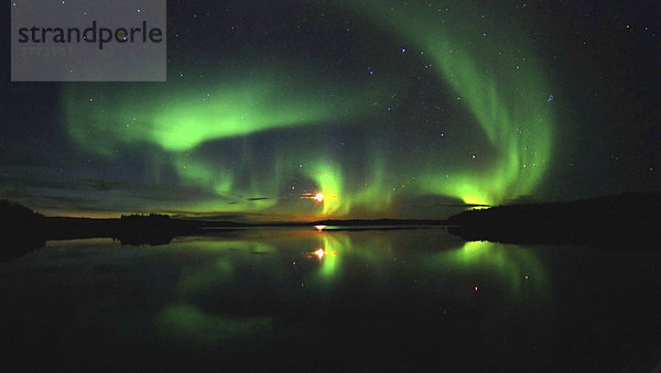 Polarlicht. Weißes Meer  Republik Karelien  Russland