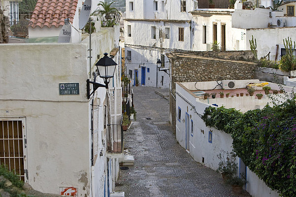 Old part of the town  Eivissa  Ibiza  Baleares  Spain