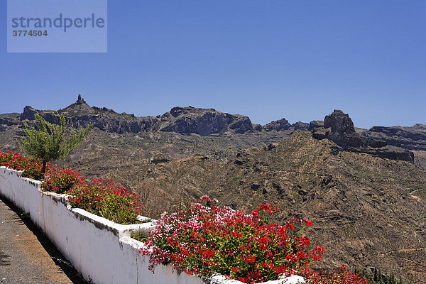 Artenara  Roque Nublo  Roque Bentaiga  Gran Canaria  Kanaren  Spanien