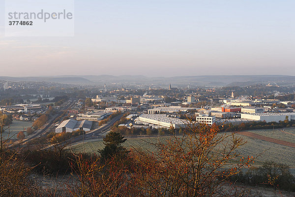 Blick vom Rederkreuz auf Altenberg  Bad Neustadt  Rhön-Grabfeld  Unterfranken  Bayern