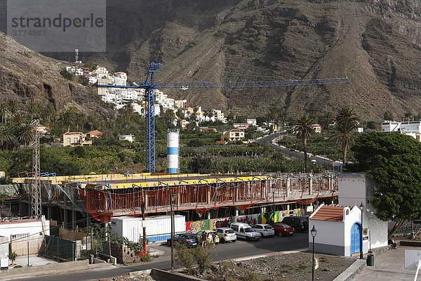 Baustelle in La Playa  Valle Gran Rey  La Gomera  Kanaren  Spanien