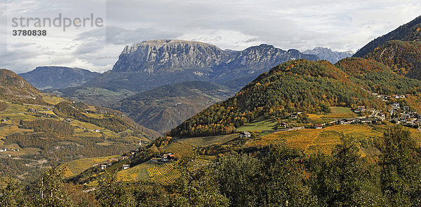 Bergmassiv des Schlern  Südtirol  Italien