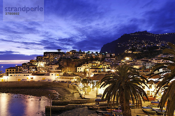 View over the fishing village  Camara de Lobos  Madeira  Portugal