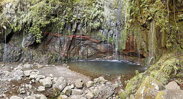 Die 25 Quellen  Rabacal  Madeira  Portugal