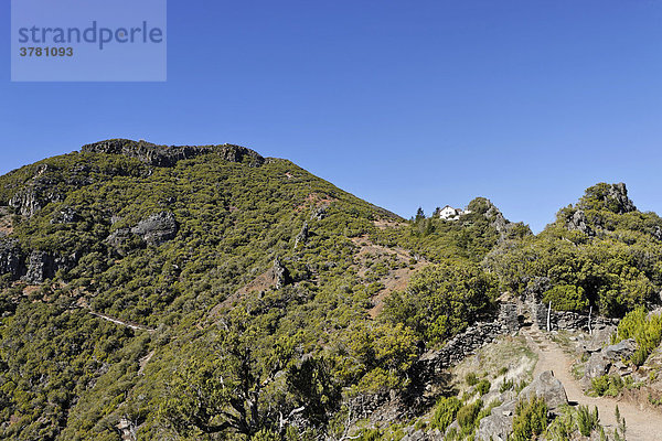 Casa do Abrigo ist die einzige Berghütte Madeiras  Pico Ruivo  Madeira  Portugal