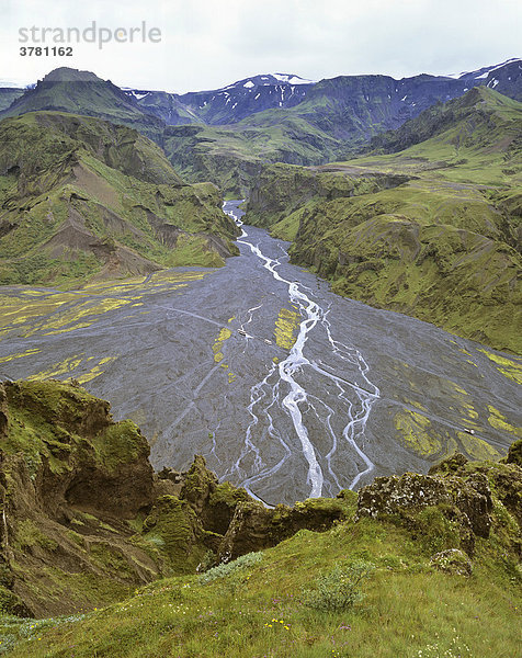 Hvannargil Schlucht  Thorsmoerk  Island