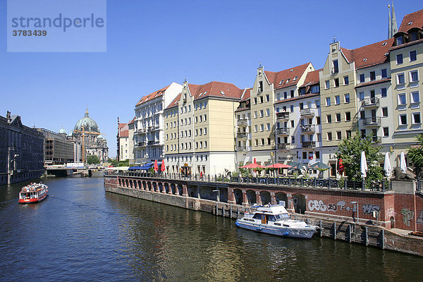 Nicolai quarter  Spree waterside  Berlin  Germany