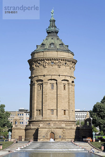 Mannheimer Wasserturm  Friedrichsplatz  Mannheim  Baden-Württemberg