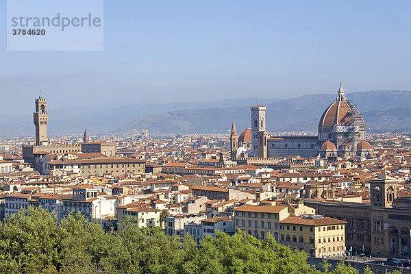 Altstadt von Florenz mit Dom  Toskana  Italien