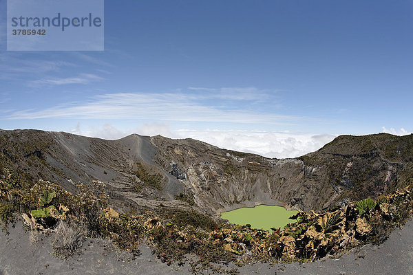 Nationalpark Vulkan Irazu  Hauptkrater mit Kratersee  Costa Rica