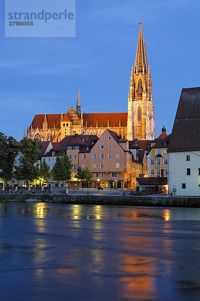 Dom Regensburg  Donau  Oberpfalz  Bayern