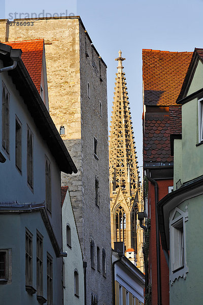 Hinter der Grieb  Dom  Regensburg  Oberpfalz  Bayern