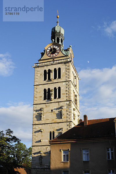 Kirchturm von St. Emmeram  Regensburg  Oberpfalz  Bayern