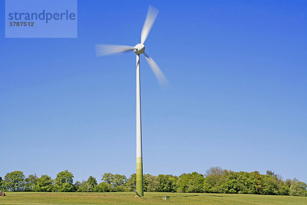 Windkraftanlage  Windenergie zur Stromerzeugung  Westerwald  Hessen  Deutschland