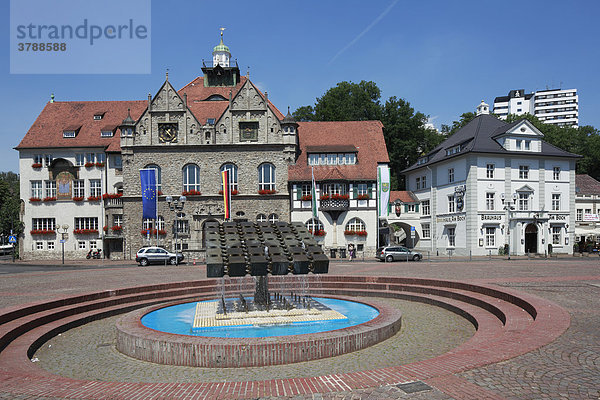 Rathaus und Brauhaus Am Bock  Bergisch Gladbach  Nordrhein-Westfalen  Deutschland  Europa