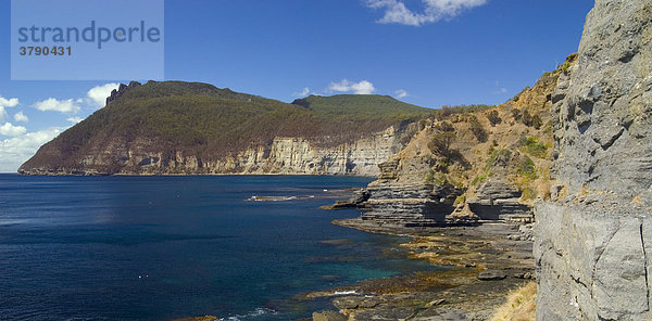 Fossil Cliffs im Maria Island Nationalpark Tasmanien Australien