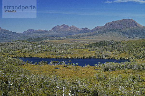 Lake Windermere am Overland Track Cradle Mountain Lake St Clair Nationalpark Tasmanien Australien