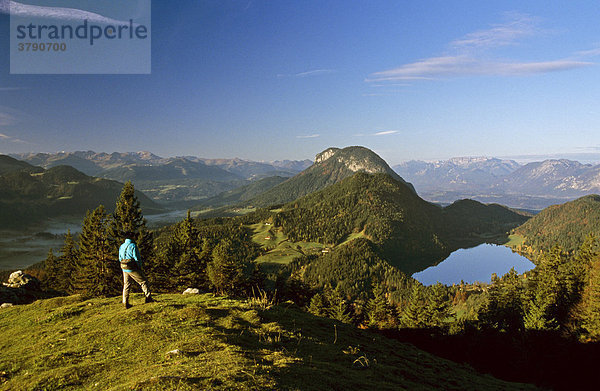 Hintersteinersee und Achleitnerkogel von der Steiner Hochalm Tirol Österreich