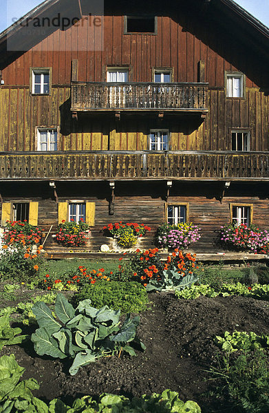 Altes Bauernhaus mit Gemüsegarten in Birnberg Ramsau am Dachstein Steiermark Österreich