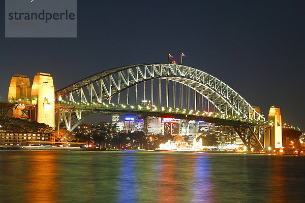 Harbour Brücke bei Nacht Sydney Australien